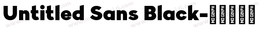 Untitled Sans Black字体转换